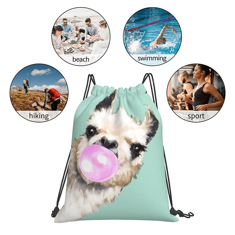 190D Polyester Promotional Drawstring Sports Backpack Bag